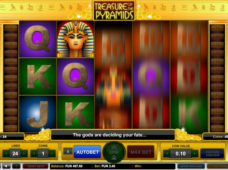 Treasure of the pyramids slot machine