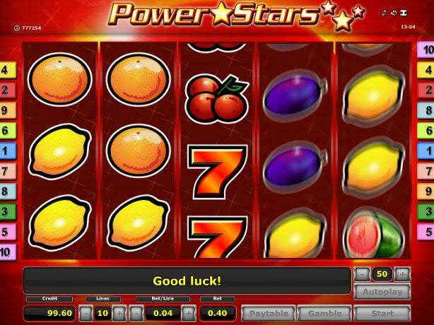 Slot machine gratis power star